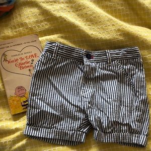 Zara Seersucker Nautical Shorts 18/24 months